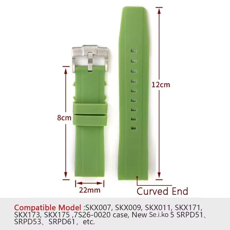 22mm Rubber FKM Strap
