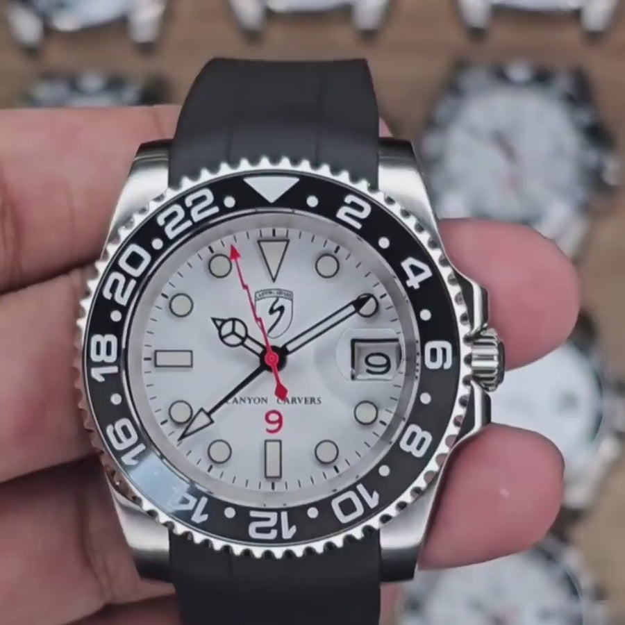 A group of clients wearing matching custom watches
